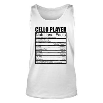 Funny Cello- Gift For Cello Player Unisex Tank Top | Mazezy