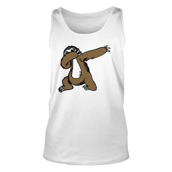 Funny Dabbing Sloth Dab Dance Unisex Tank Top | Mazezy
