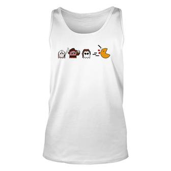 Funny Ghosts Parody Halloween Gamer 80'S Horror Movies Unisex Tank Top | Mazezy