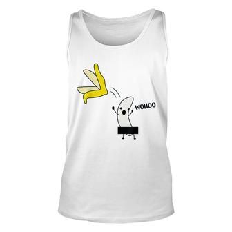 Funny Vegan Gift For Vegans Banana Unisex Tank Top | Mazezy