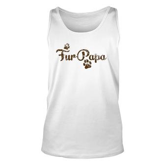 Fur Papa Dog Cat Lover Dad Daddy Babies Gift Unisex Tank Top | Mazezy