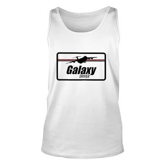 Galaxy Driver Airplane Pilot Gift Unisex Tank Top | Mazezy CA