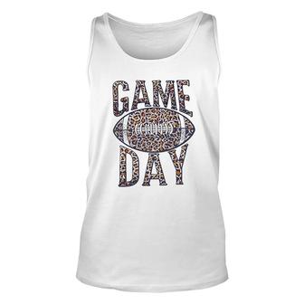 Game Day Football Women Funny Football Graphic Competition Clothes Unisex Tank Top - Thegiftio UK