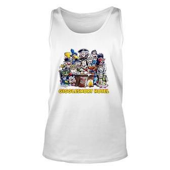 Gigglesnort Hotel Group Shoot Lovers Gift Unisex Tank Top | Mazezy