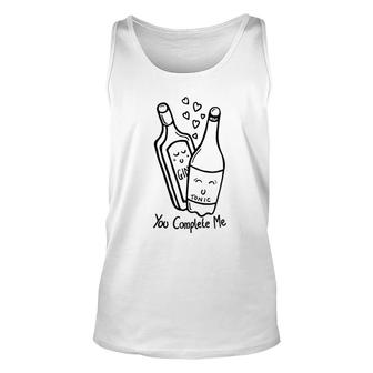 Gin And Tonic You Complete Me Unisex Tank Top | Mazezy