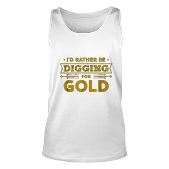 Gold Miner Digger Prospecting Treasure Unisex Tank Top | Mazezy
