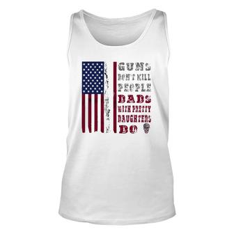 Mens Guns Don't Kill People Dads With Pretty Daughters Men Tank Top | Mazezy