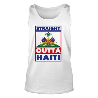Haiti Haitian America Flag Love Straight Roots Ayiti Proud Unisex Tank Top | Mazezy