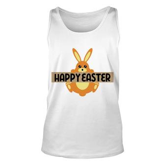 Happy Easter With Bunny Unisex Tank Top | Mazezy