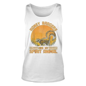 Honey Badgers Are My Spirit Animal Honey Badger Unisex Tank Top | Mazezy