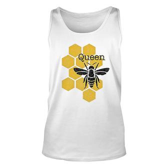 Honeycomb Queen Bee Unisex Tank Top | Mazezy