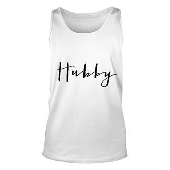 Hubby Wifey Just Married Couples Husband And Wife Wedding Gift Unisex Tank Top - Seseable