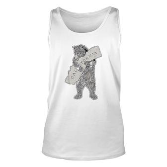 I California Love Artretro Cali Bear Hug California Unisex Tank Top | Mazezy