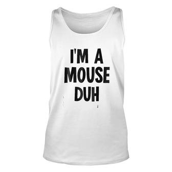 Im A Mouse Duh Black Costume Unisex Tank Top - Thegiftio UK