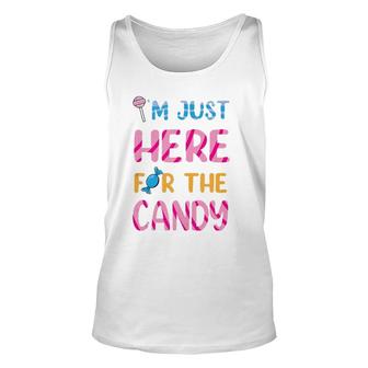 I'm Just Here For The Candy Halloween Sweets Tank Top Unisex Tank Top | Mazezy