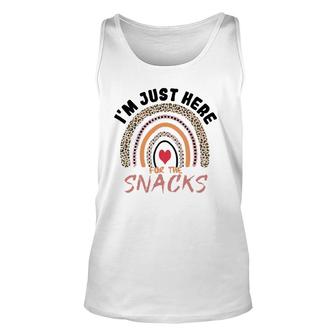 I'm Just Here For The Snacks Rainbow Women Football Fantasy Unisex Tank Top | Mazezy