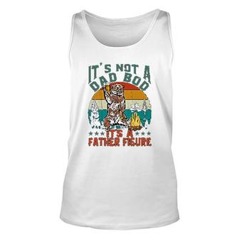 Its Not A Dad Bod Its A Figure Bear Drink Beer Vintage Fathers Day Unisex Tank Top - Thegiftio UK