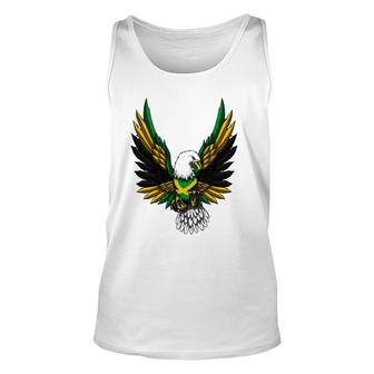 Jamaica Flag Jamaican Flag Eagle Unisex Tank Top | Mazezy