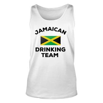 Jamaica Jamaican Drinking Team Beer Flag Party V-Neck Tank Top | Mazezy