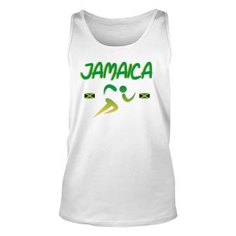 Jamaica Pride Track And Field Running Souvenir Unisex Tank Top | Mazezy