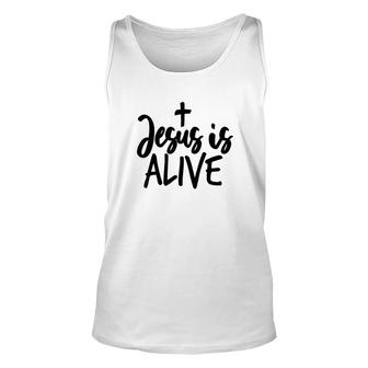 Jesus Is Alive Unisex Tank Top | Mazezy
