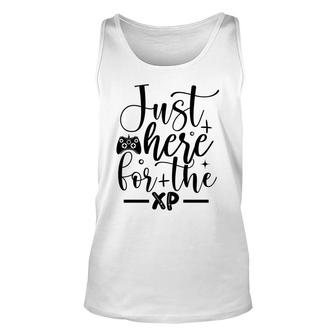 Just Here For The Xp Video Game Lover Unisex Tank Top - Thegiftio UK