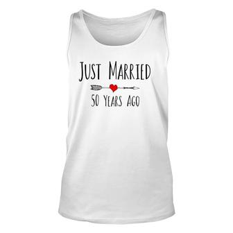 Just Married 50 Years Ago Husband Wife 50Th Anniversary Tank Top | Mazezy