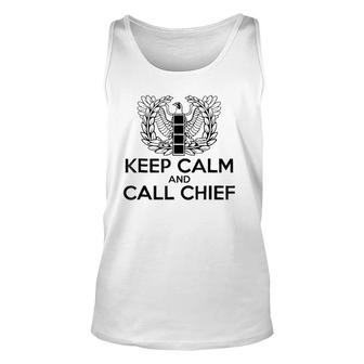 Keep Calm And Call Chief Cw4 Tee Warrant Officer Unisex Tank Top | Mazezy
