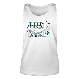 Keep The Sea Plastic Free Save The Oceans Conservation Whale Tank Top | Mazezy