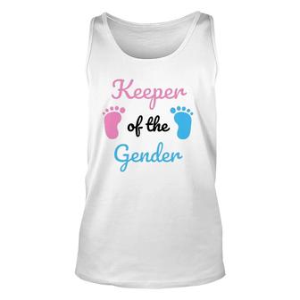 Keeper Of The Gender Reveal Party Supplies Unisex Tank Top | Mazezy