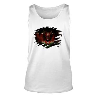 Kenya Flag And African Lion Picture Kenyan Pride Unisex Tank Top | Mazezy