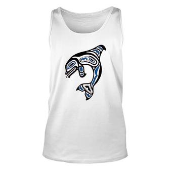 Killer Whale Orca Pacific Nw Native American Indian Unisex Tank Top | Mazezy