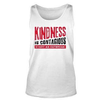 Kindness Is Contagious No Bully Be Kind Unisex Tank Top | Mazezy