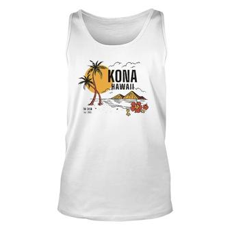 Kona Hawaii Island Vacation Unisex Tank Top | Mazezy