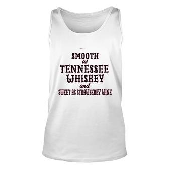 Ladies Smooth As Tennessee Whiskey Unisex Tank Top | Mazezy