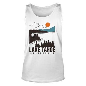 Lake Tahoe California Unisex Tank Top | Mazezy