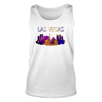 Las Vegas Skyline Nevada Lovers Gift Unisex Tank Top | Mazezy AU