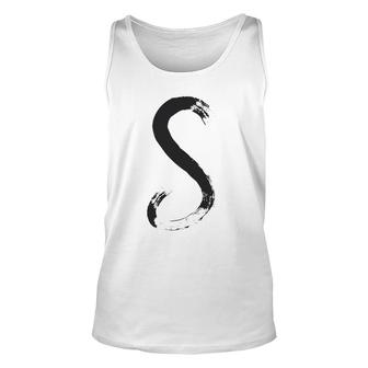 Letter S Alphabet Initial Of Names And Words Spelling Unisex Tank Top | Mazezy