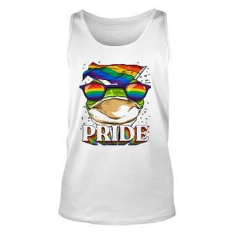 Lgbt Frog Gay Pride Lgbtq Rainbow Flag Sunglasses Unisex Tank Top | Mazezy AU