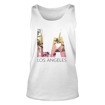 Los Angeles Sunset Unisex Tank Top | Mazezy