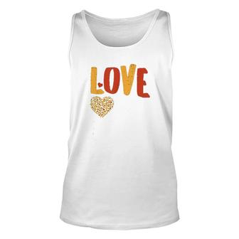Love Like Jesus Leopard Heart God Unisex Tank Top - Thegiftio UK
