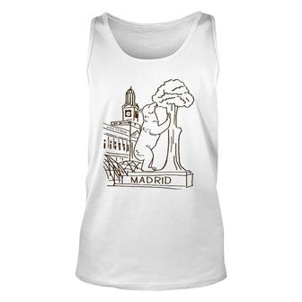 Madrid Coat Of Arms Bear Spain Unisex Tank Top | Mazezy