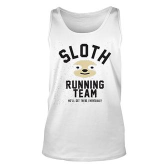 Marathon Sloth Running Team Unisex Tank Top | Mazezy