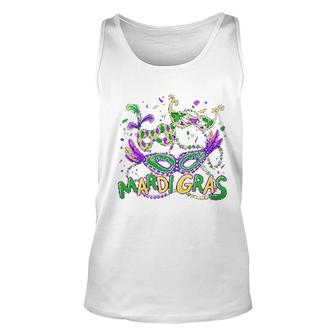 Mardi Gras Masks Unisex Tank Top - Thegiftio