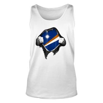 Marshall Islands Flag Marshallese Roots Dna Heritage Unisex Tank Top | Mazezy