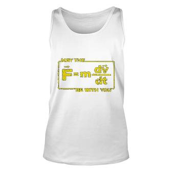 May The Force Star Equation Funny Space Unisex Tank Top | Mazezy