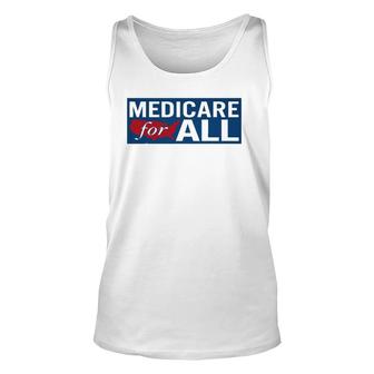 Medicare For All Medicare For All Unisex Tank Top | Mazezy