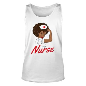 Melanin Black Nurse Clothing Gift African American Women Unisex Tank Top | Mazezy