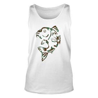 Mens Dad Fishing For Men Carp Novelty Unisex Tank Top | Mazezy