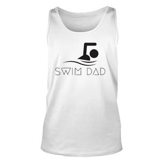 Mens Swim Dad Inspirational Funny Swimming Quote Unisex Tank Top | Mazezy